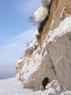 Steilküste in Ahrenshoop (Februar 2020)