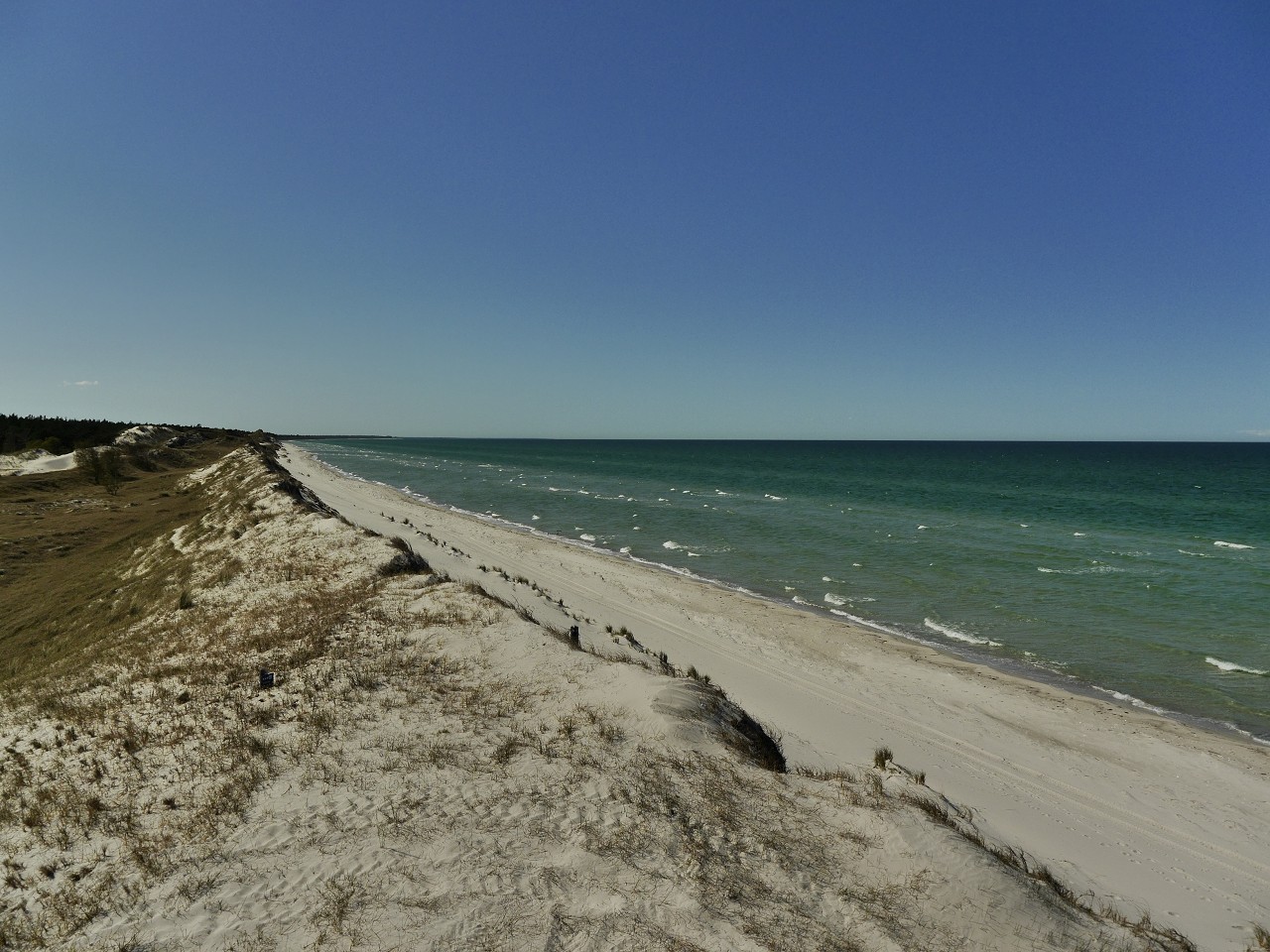 Hohe Düne Pramort, Blick Richtung Westen / Zingst