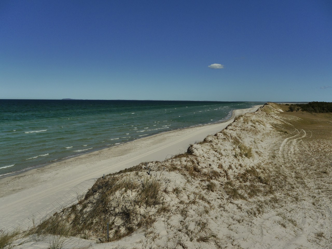 Hohe Düne Pramort, Blick Richtung Osten / Hiddensee